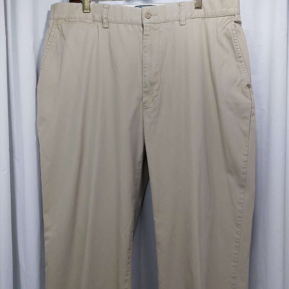 Polo Ralph Lauren Prospect  Pant Mens Size 36x32 Rise 12" Khaki Flat Front *READ